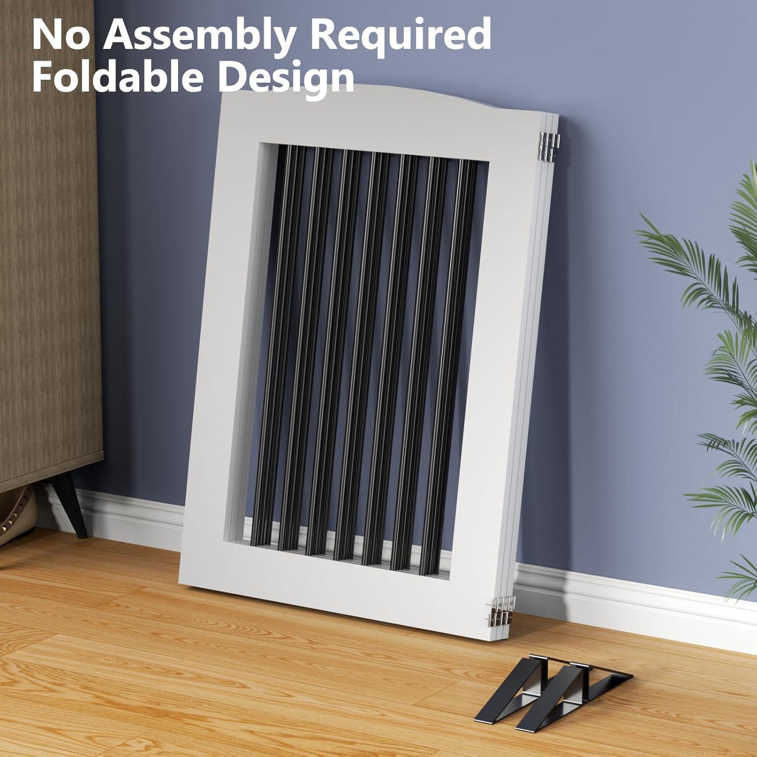 Archie & Oscar™ Freestanding Dog Gates, Foldable Dog Fence Indoor For Stairs, Doorways