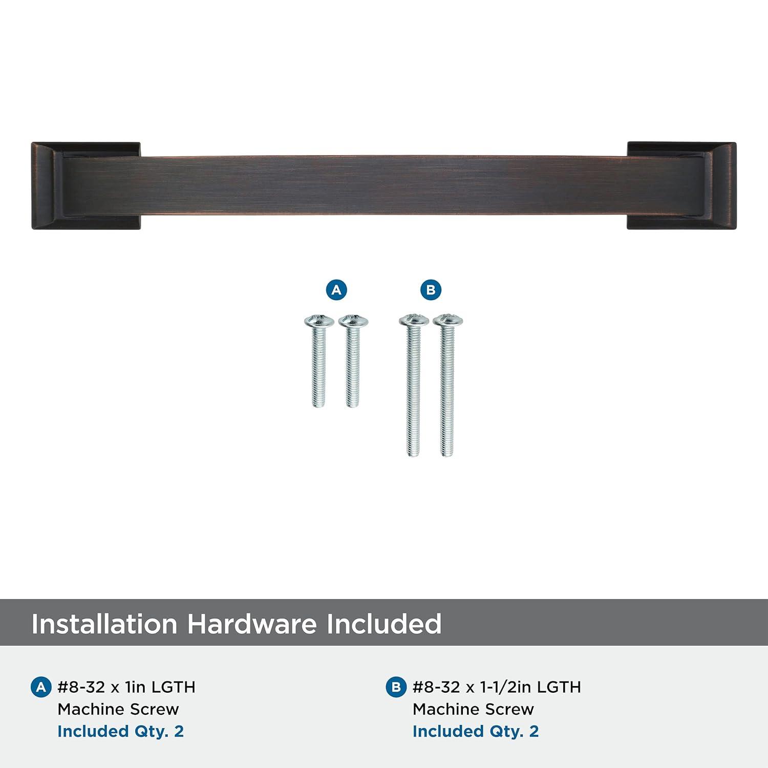 Amerock Candler 5-1/16 inch (128mm) Center-to-Center Oil-Rubbed Bronze Cabinet Pull