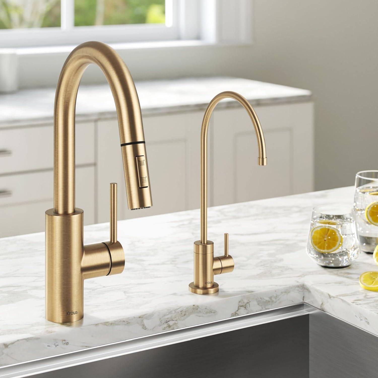 Oletto 2-in-1 Pull-Down Single Handle Kitchen Faucet
