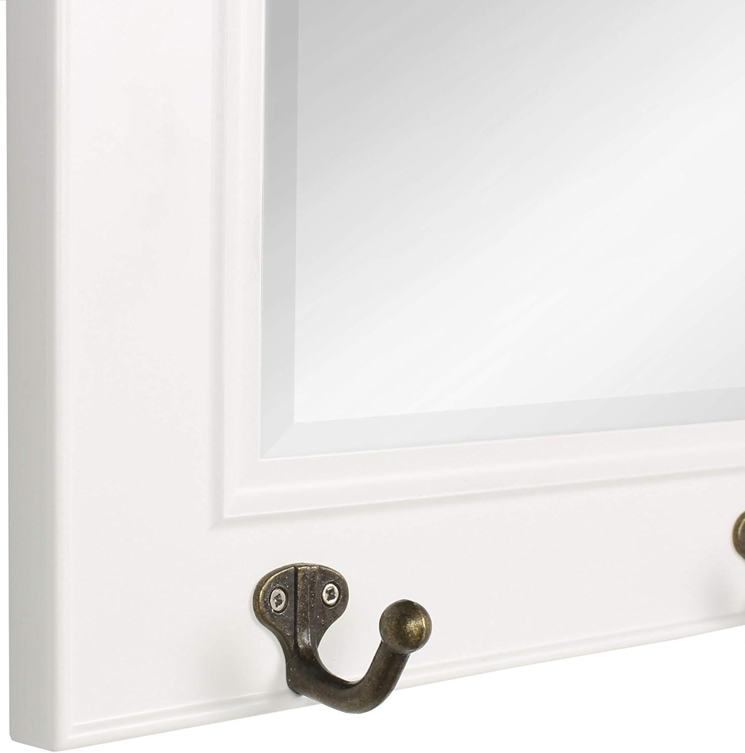 36" x 18" Pub Mirror with Metal Hooks - DesignOvation