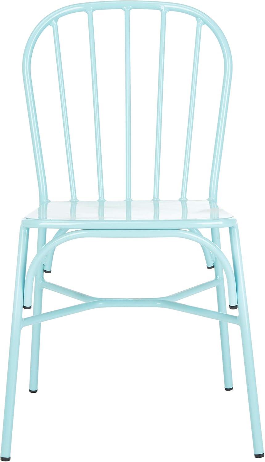 Everleigh 20'' Baby Blue Aluminum Outdoor Side Chair, Set of 2