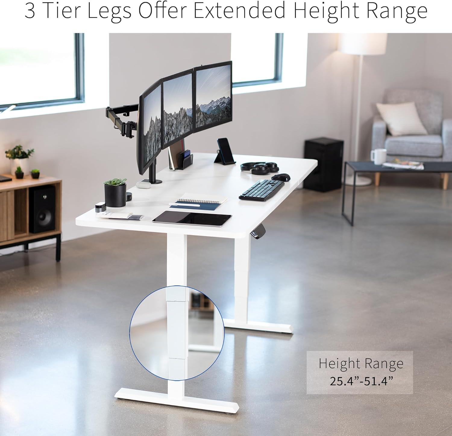 Electric 71" x 30" Stand Up Desk Workstation, 2B7B Series