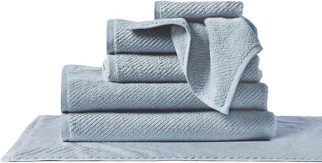 Stone Blue Organic Cotton 6-Piece Towel Set