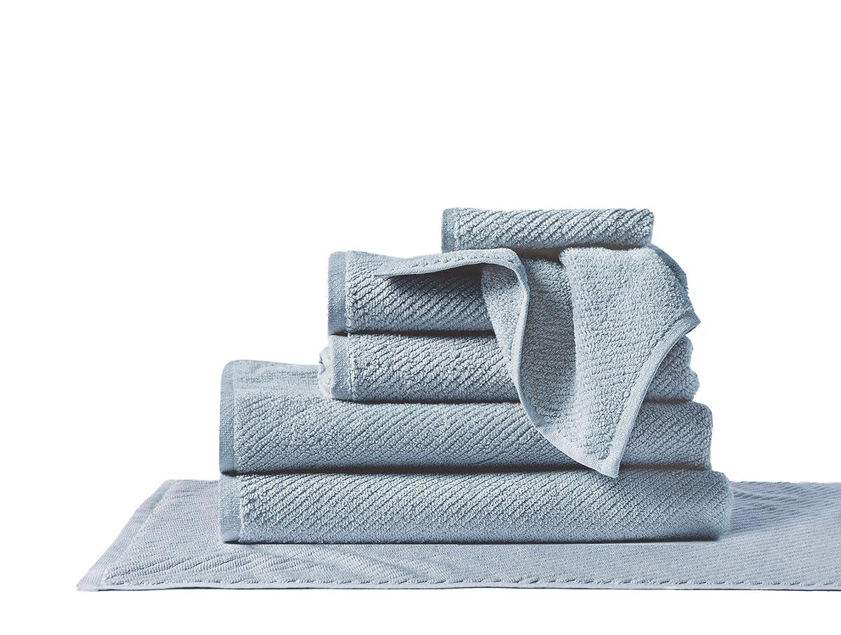 Stone Blue Organic Cotton 6-Piece Towel Set