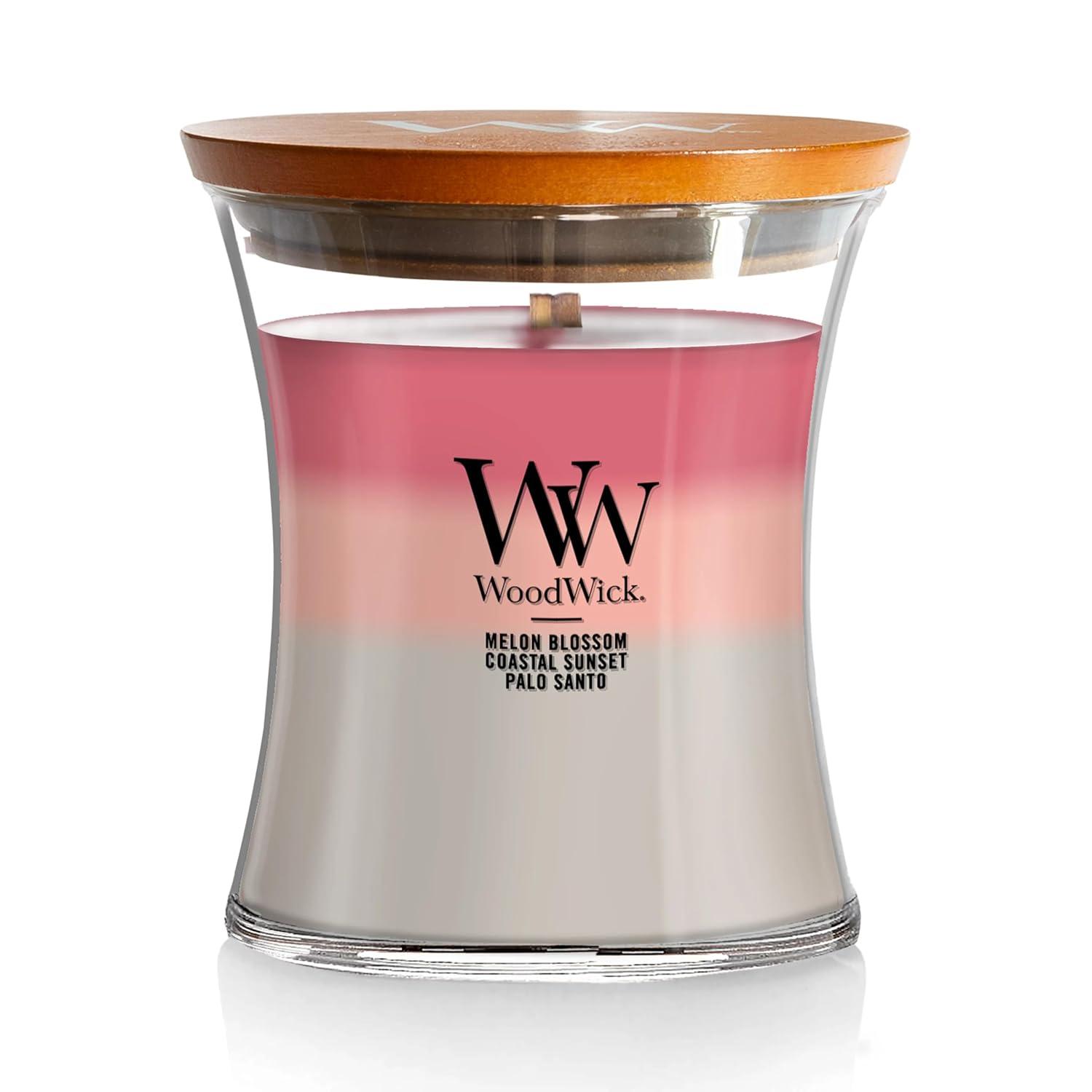 WoodWick Medium Hourglass Trilogy Scented Candle, Shorleine, 9.7 oz