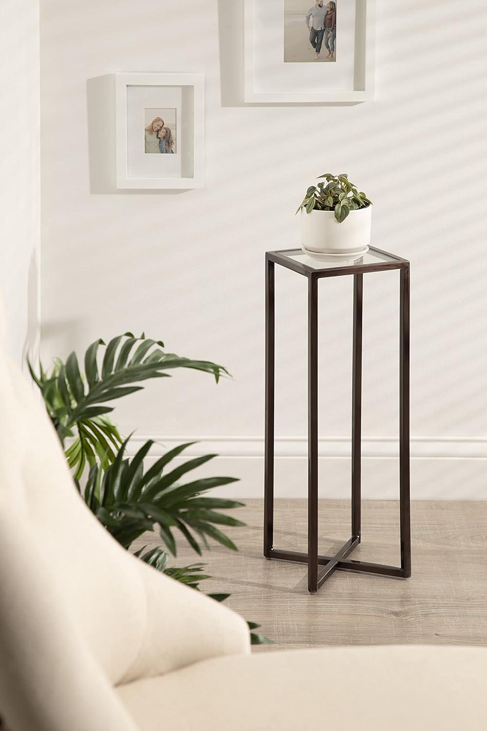 Kate and Laurel Jaspur Square Metal End Table