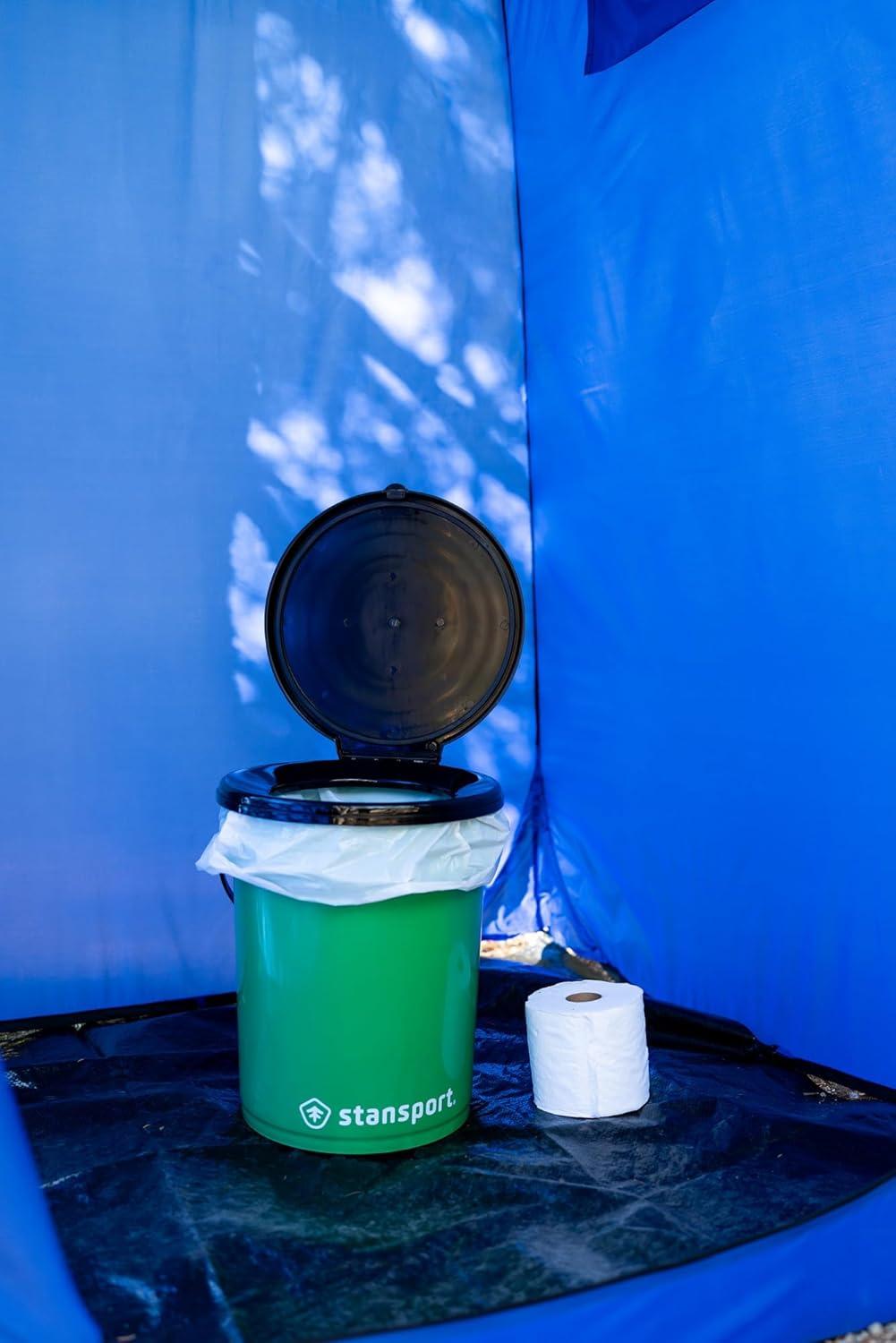Stansport Bucket Style Portable Toilet With Lid