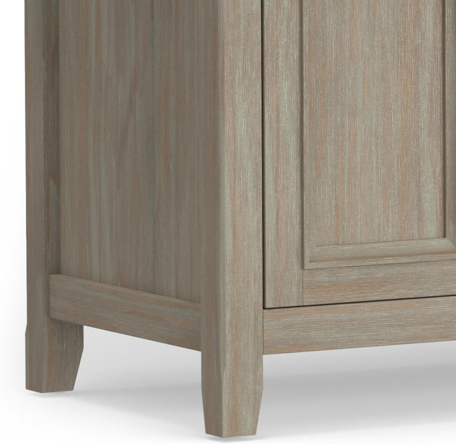 Simpli Home Amherst 54"W Solid Wood TV Stand for TVs up to 60" with Adjustable Shelves