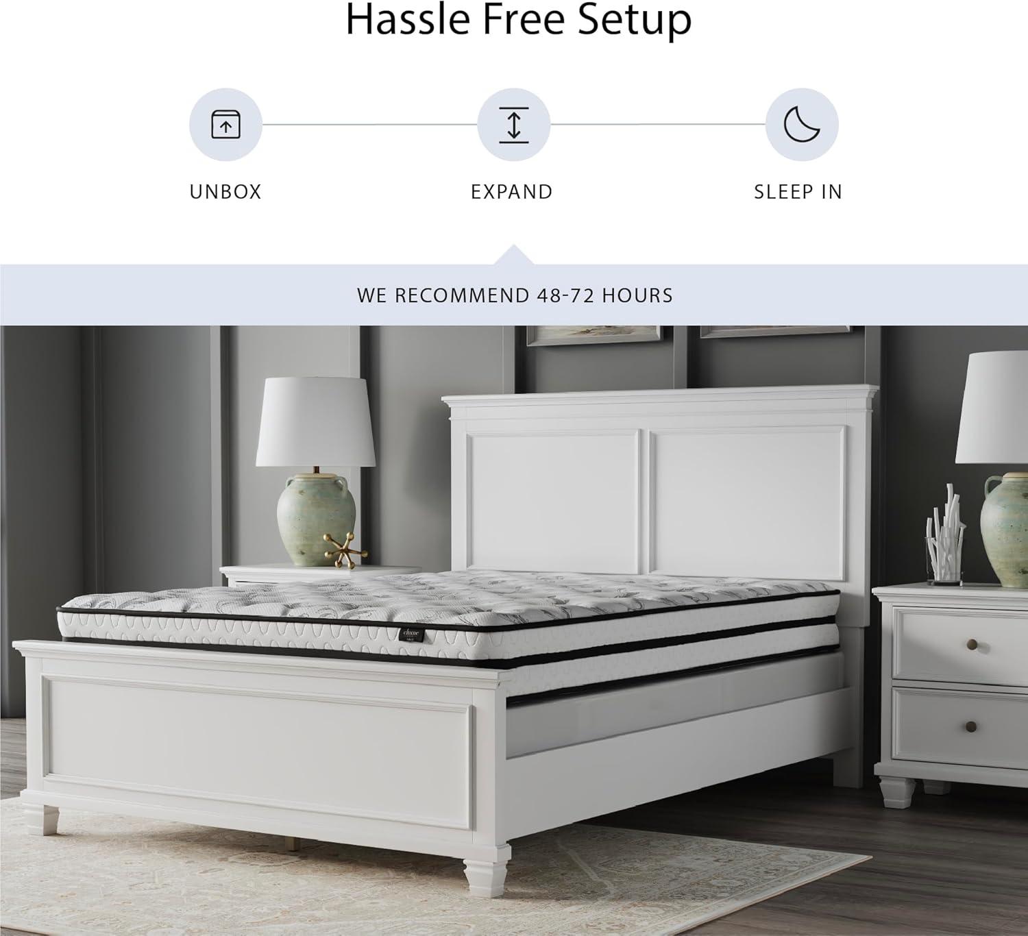 Signature Design by Ashley Hybrid 1400 Queen Mattress, White