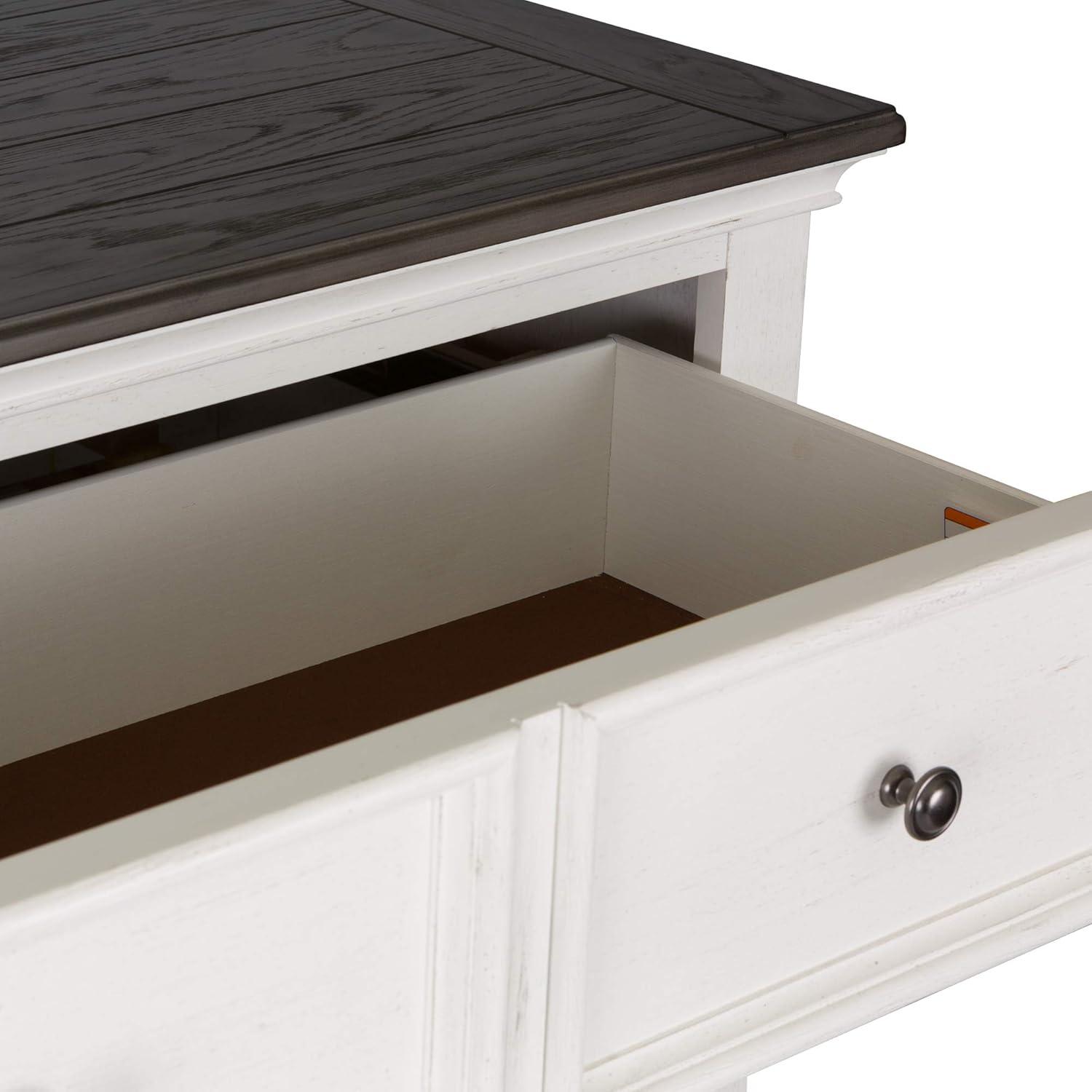 Allyson Park White 5 Drawer Chest