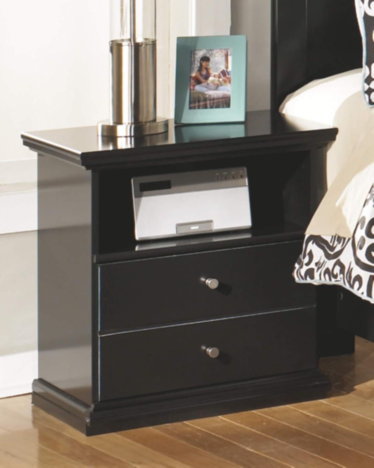 Signature Design by Ashley Casual Maribel Nightstand, Black