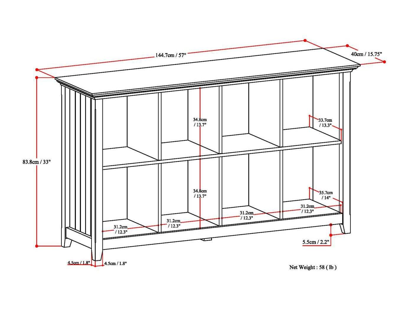 Simpli Home Acadian Bookcase