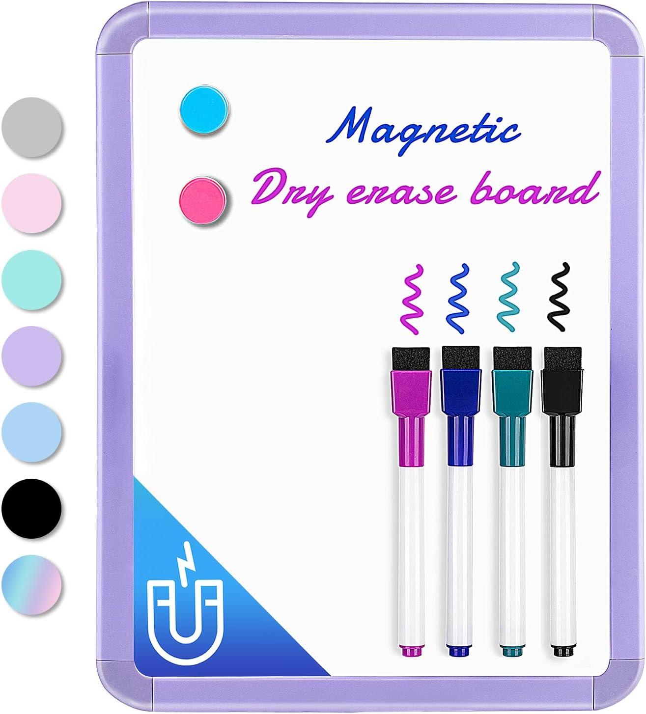 VUSIGN Small Dry Erase Whiteboard, 8.5 x 11 Inches White Board for Kids, Students, Fridge, Locker, Mini Dry Erase Board