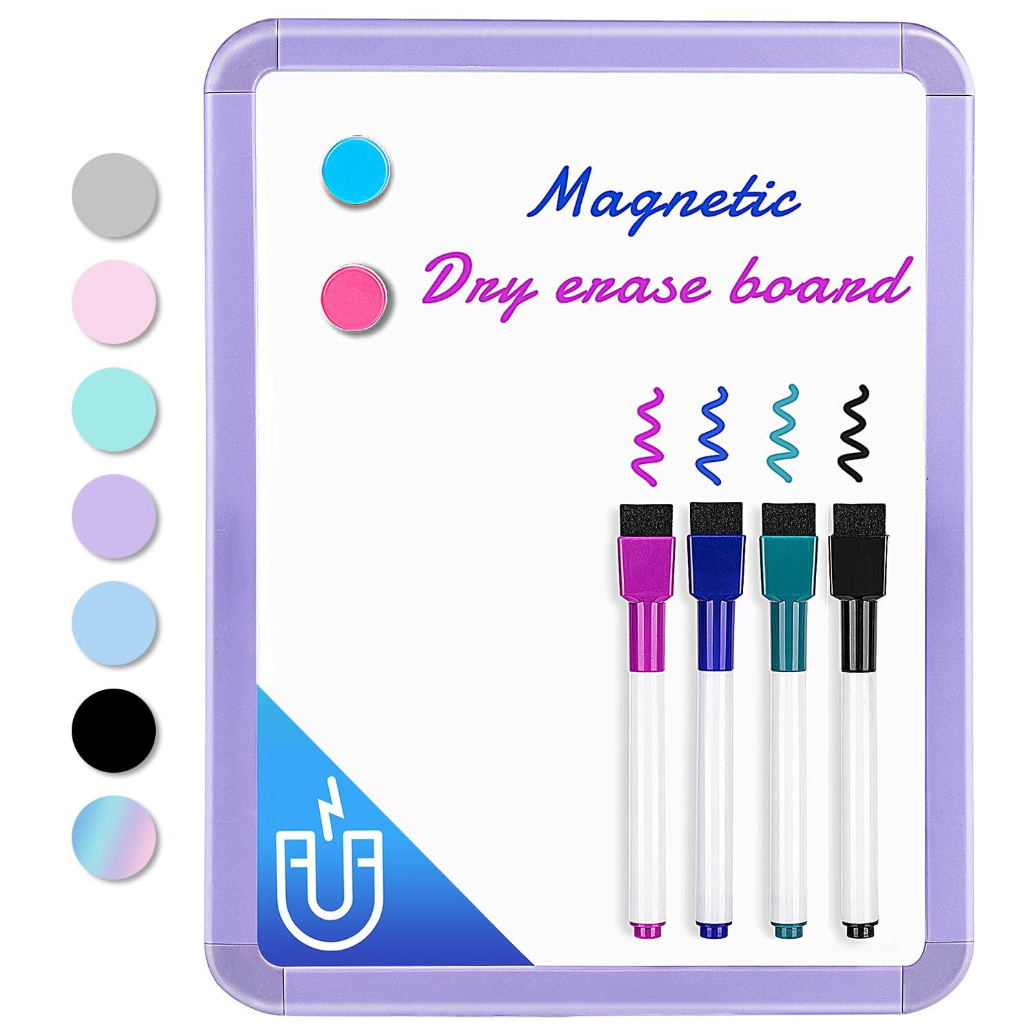 VUSIGN Small Dry Erase Whiteboard, 8.5 x 11 Inches White Board for Kids, Students, Fridge, Locker, Mini Dry Erase Board