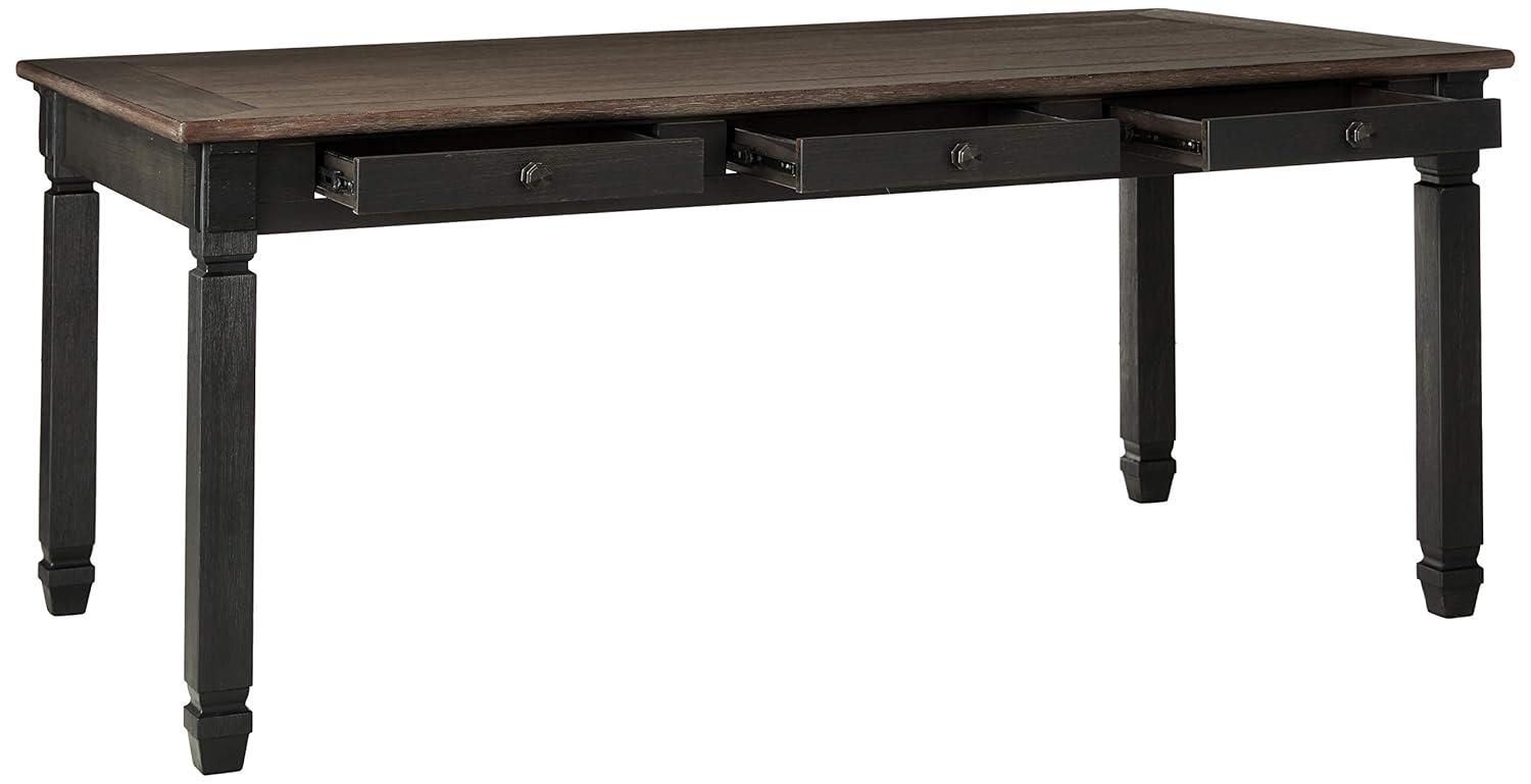 Signature Design by Ashley Tyler Creek Storage Dining Table in Black and Gray