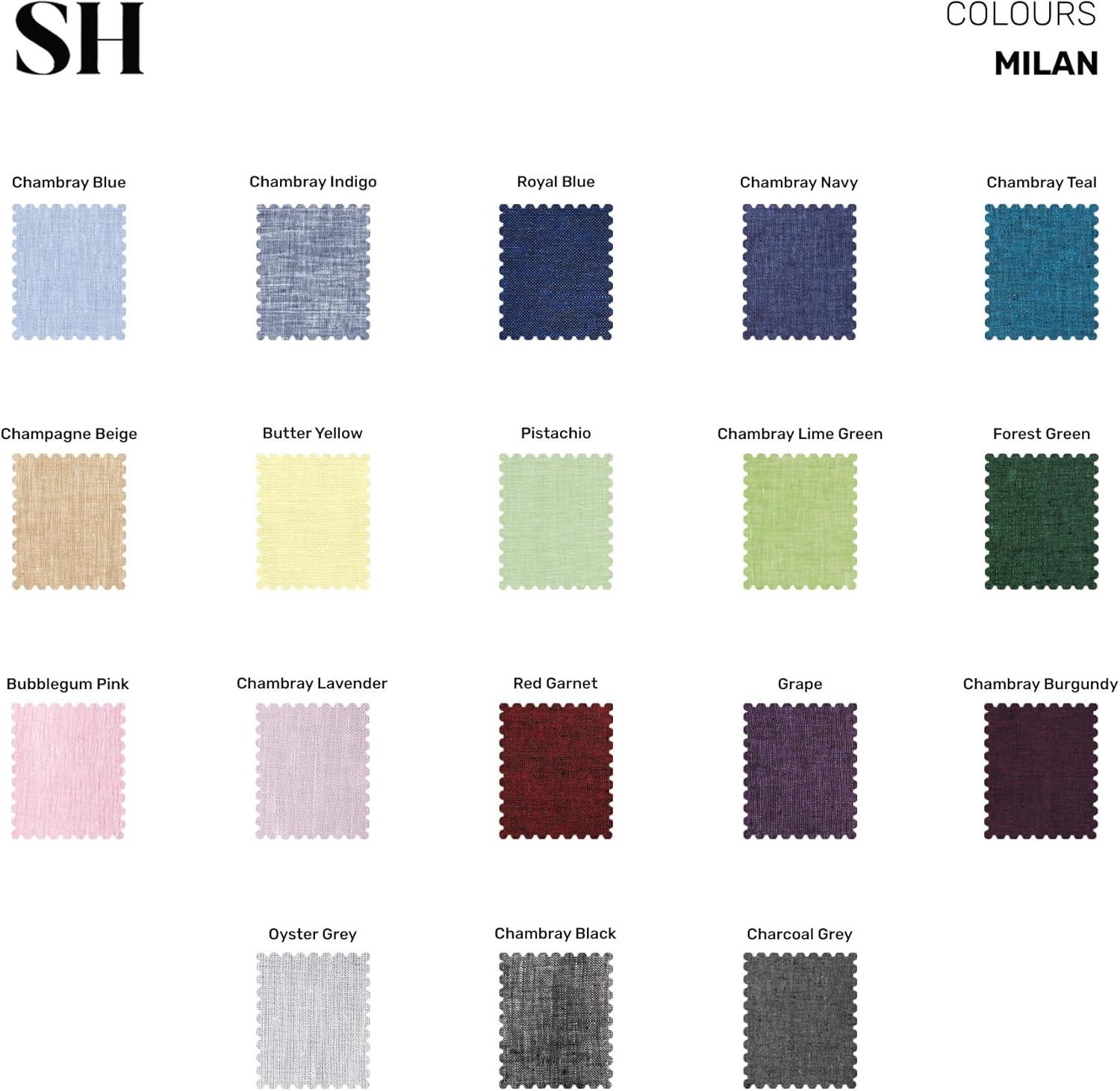 Solino Home 100% Pure Linen Dinner Napkins - Athena (Set of 4)