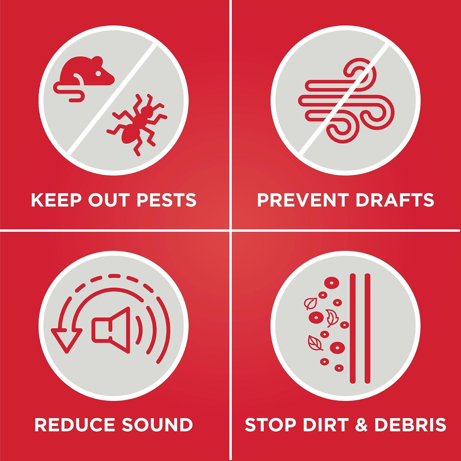M-d Products Vinyl Dual Durometer Door Bottom