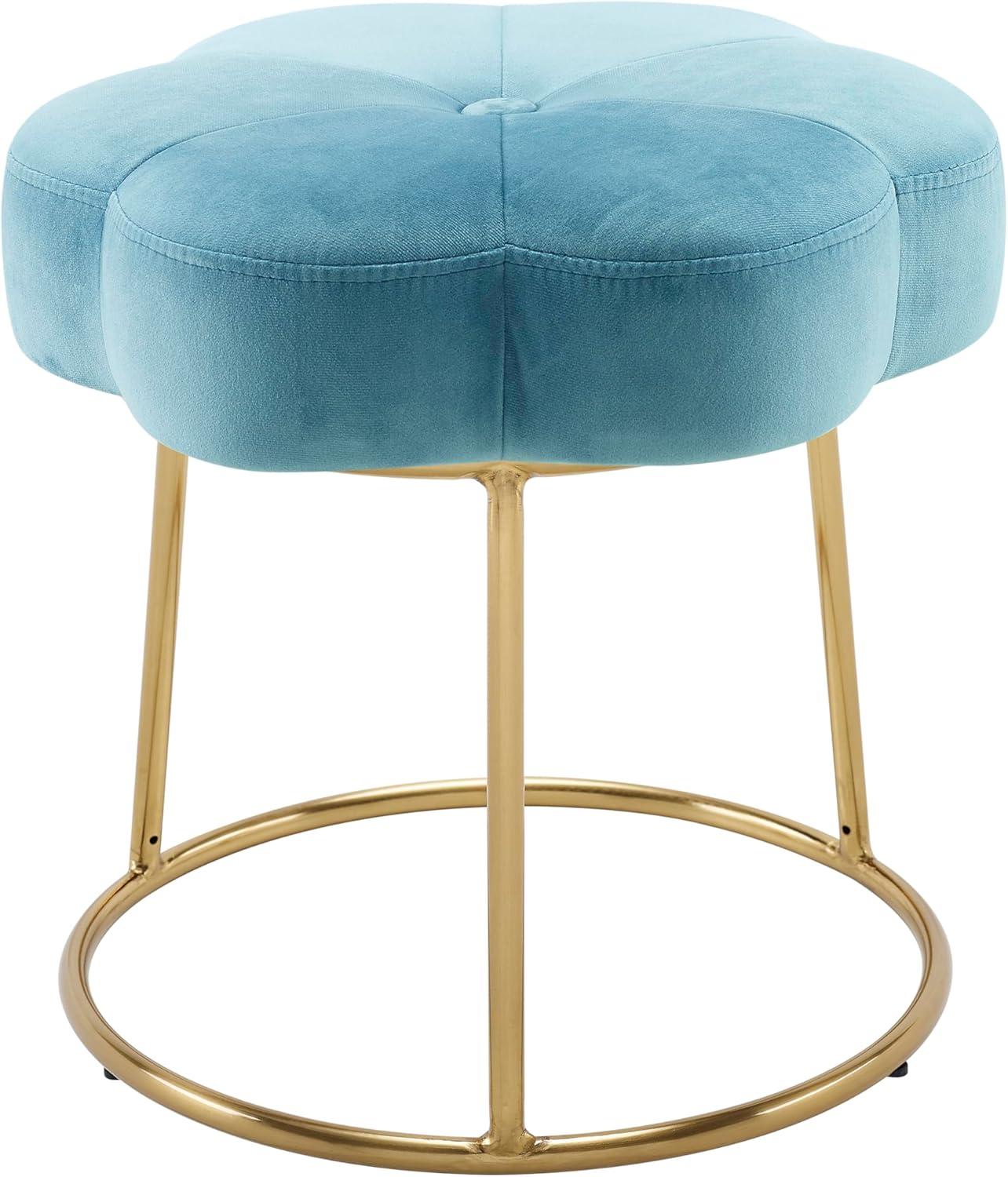 Ciara Flower Cushioned Vanity Stool