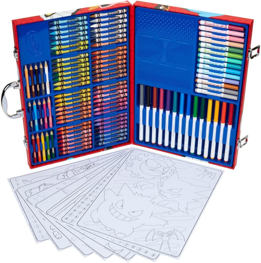 Crayola Imagination Art Set Pokemon: Drawing & Coloring Kit with Crayons, Markers, Pencils, & Sheets for Ages 5+