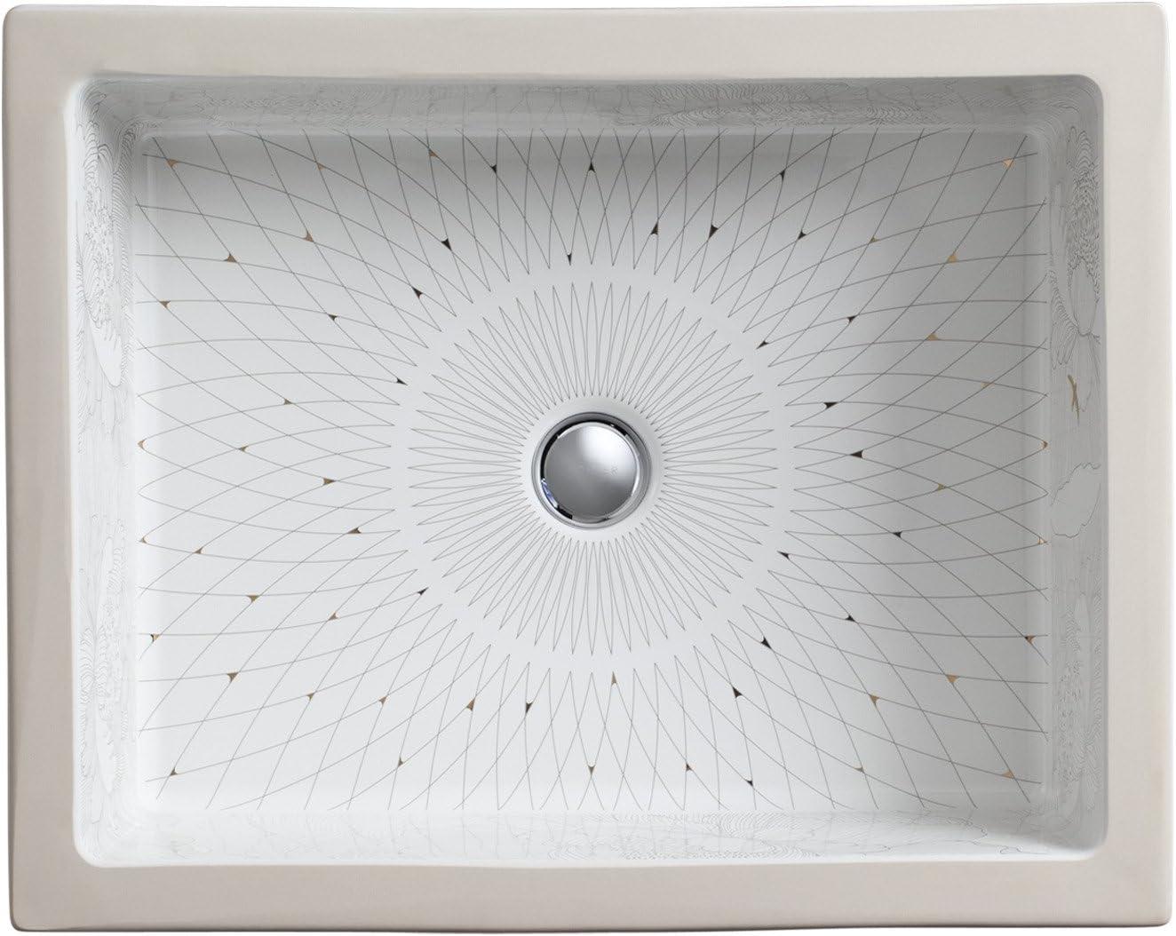 KOHLER Empress Bouquet Kathryn®, ARTIST EDITIONS Square Undermount Bathroom Sink