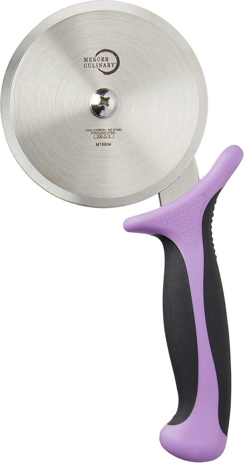 Mercer 4" Purple High Carbon Steel Pizza Cutter