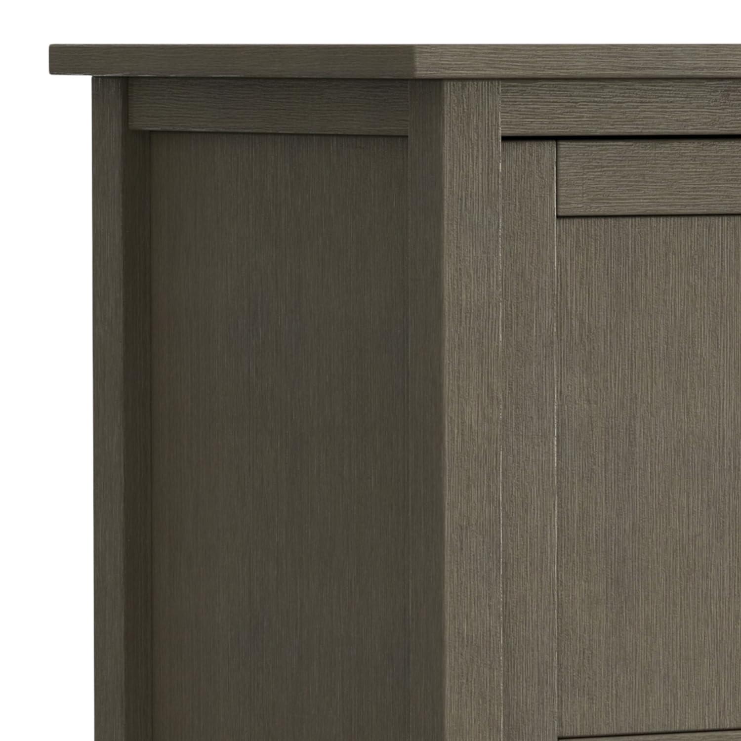 Simpli Home Warm Shaker 47"W Solid Wood TV Stand for TVs up to 55" with 2 Storage Cabinets and 2 Drawers