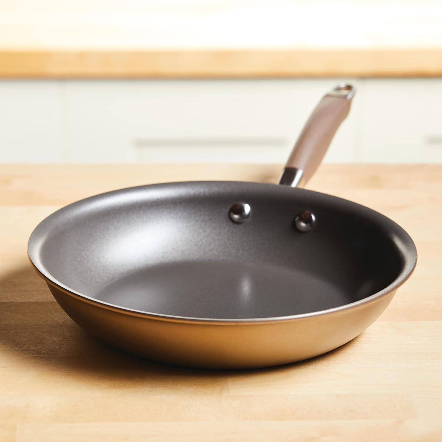 Anolon Anolon Advanced Home Hard Anodized Nonstick Deep Frying Pan / Skillet with Lid, 12 Inch