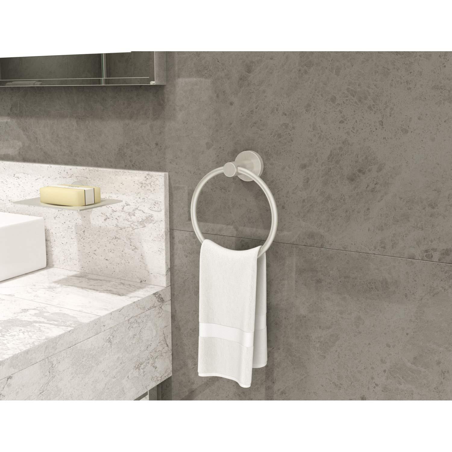 Symmons 35AC3BUNDLESTN Dia 3-Piece Wall-Mounted Bathroom Hardware Set in Satin Nickel