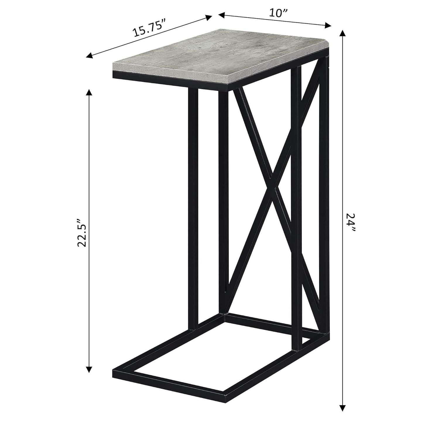 Convenience Concepts Tucson C End Table, Faux Birch/Black