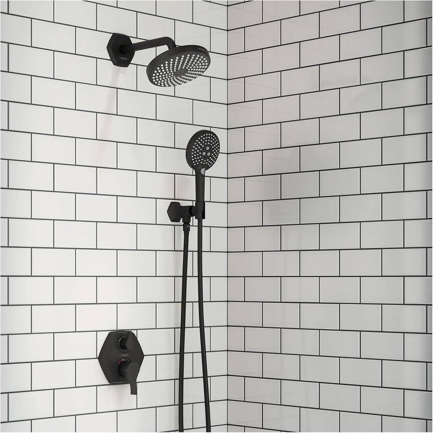 Hansgrohe Locarno Transitional 2-Handle 7-Inch Wide , Temperature Memory, Thermostatic Valve Trim Only, With Diverter In Chrome, 04820000