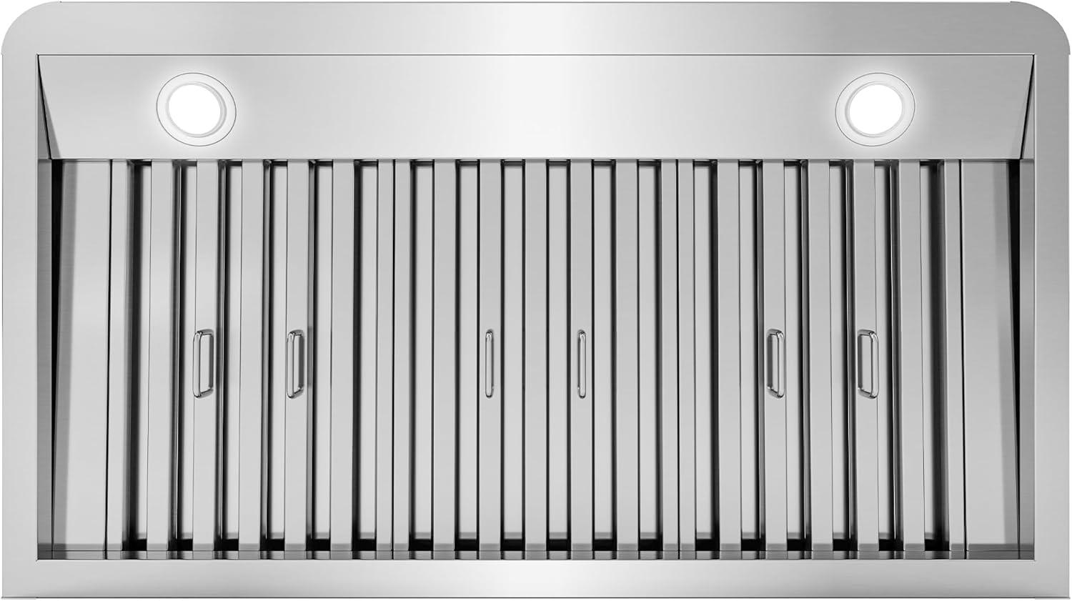 Cosmo COS-QS90 36 in. 500 CFM Ducted Under Cabinet Range Hood in Stainless Steel