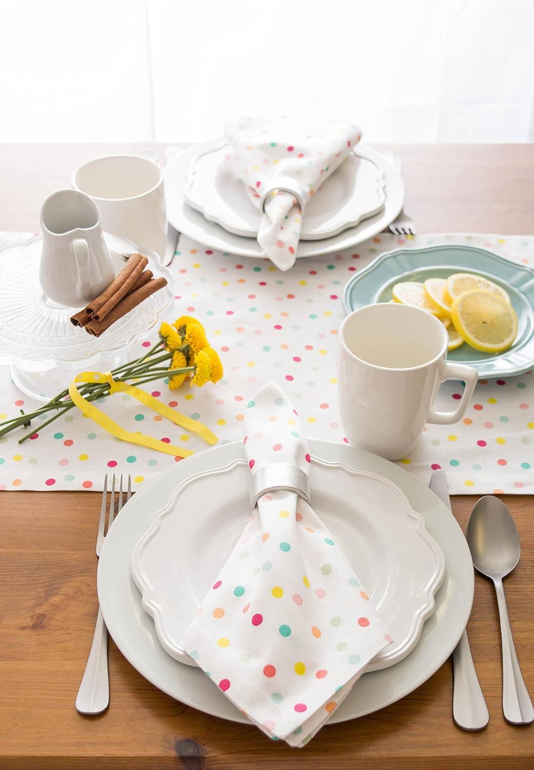 Pastel Multi Polka Dots Cotton Napkin Set of 6