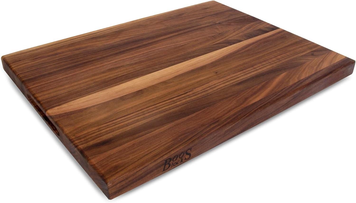 John Boos Large Walnut Reversible Wood Cutting Board