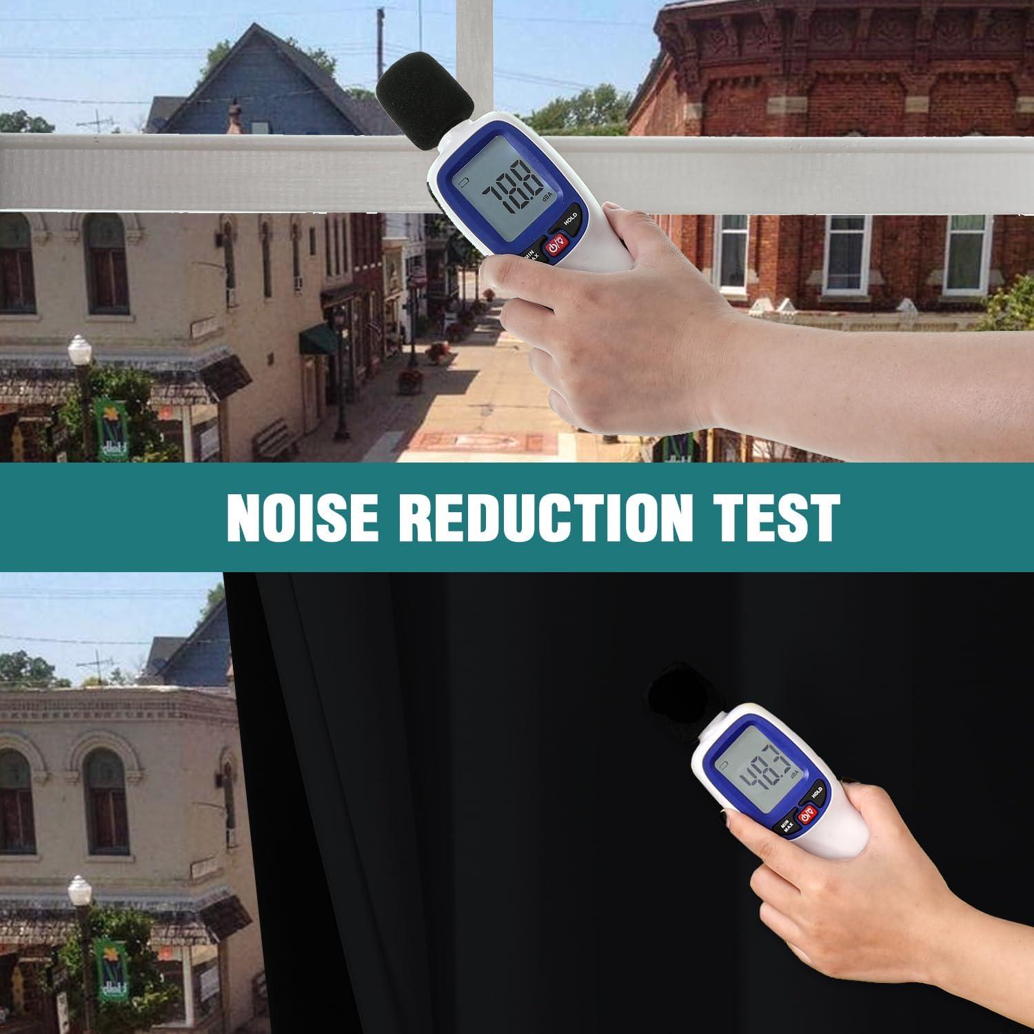 ChrisDowa Grommet Blackout Curtains for Bedroom and Living Room - 2 Panels Set Thermal Insulated Room Darkening Curtains (Black, 42 x 63 Inch)