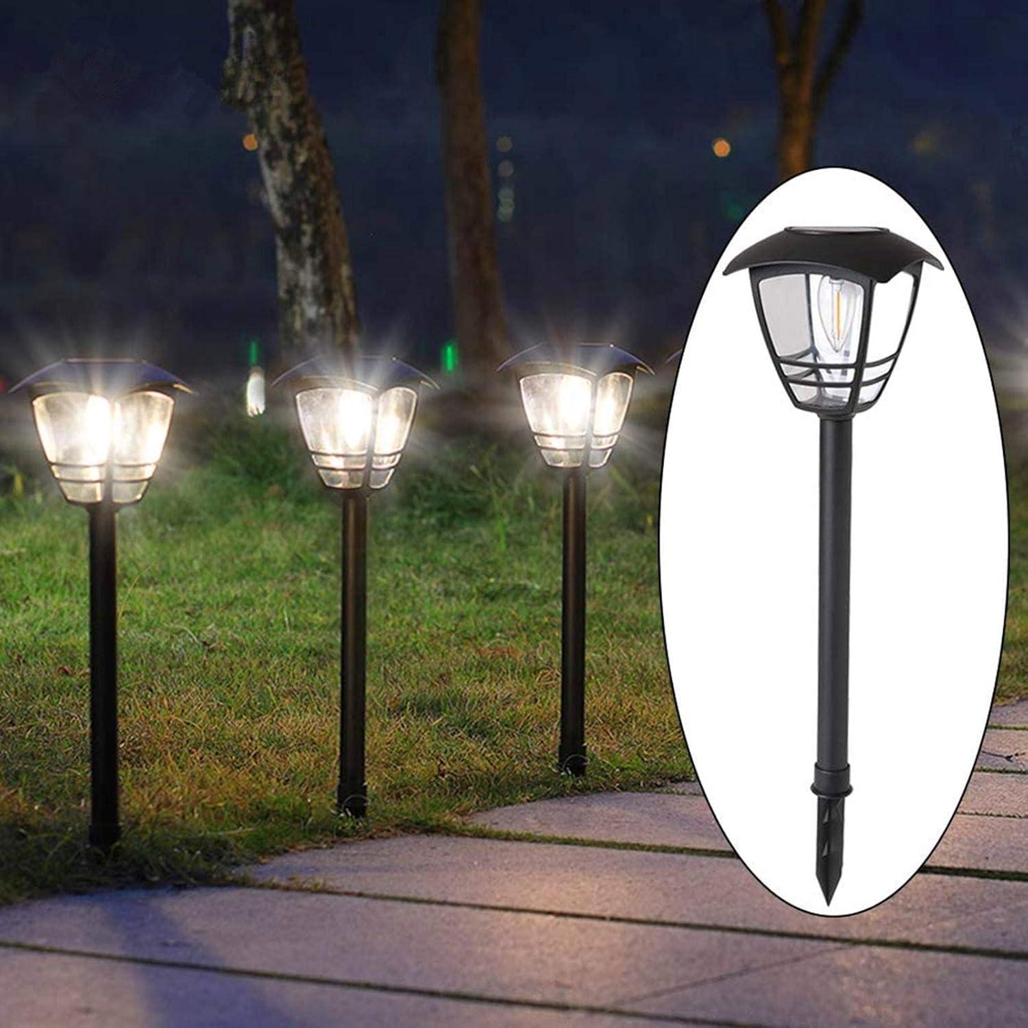 Vintage Black Solar LED Pathway Lights Multipack