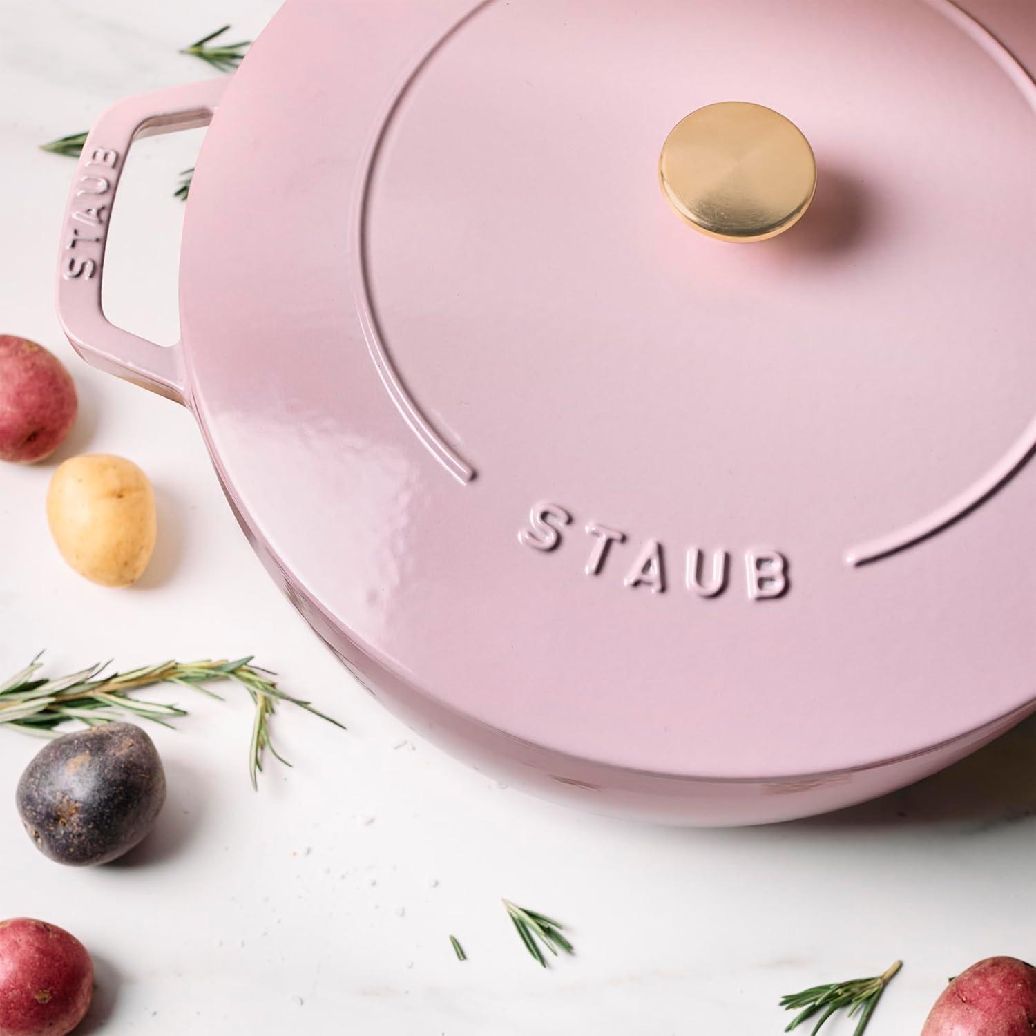 Staub ® Peony Pink Cast Iron 5-Qt. Essential French Oven