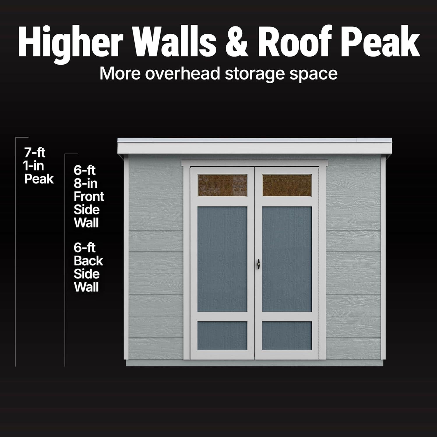 Handy Home Highland 8 ft. W x 6 ft. D Storage Shed