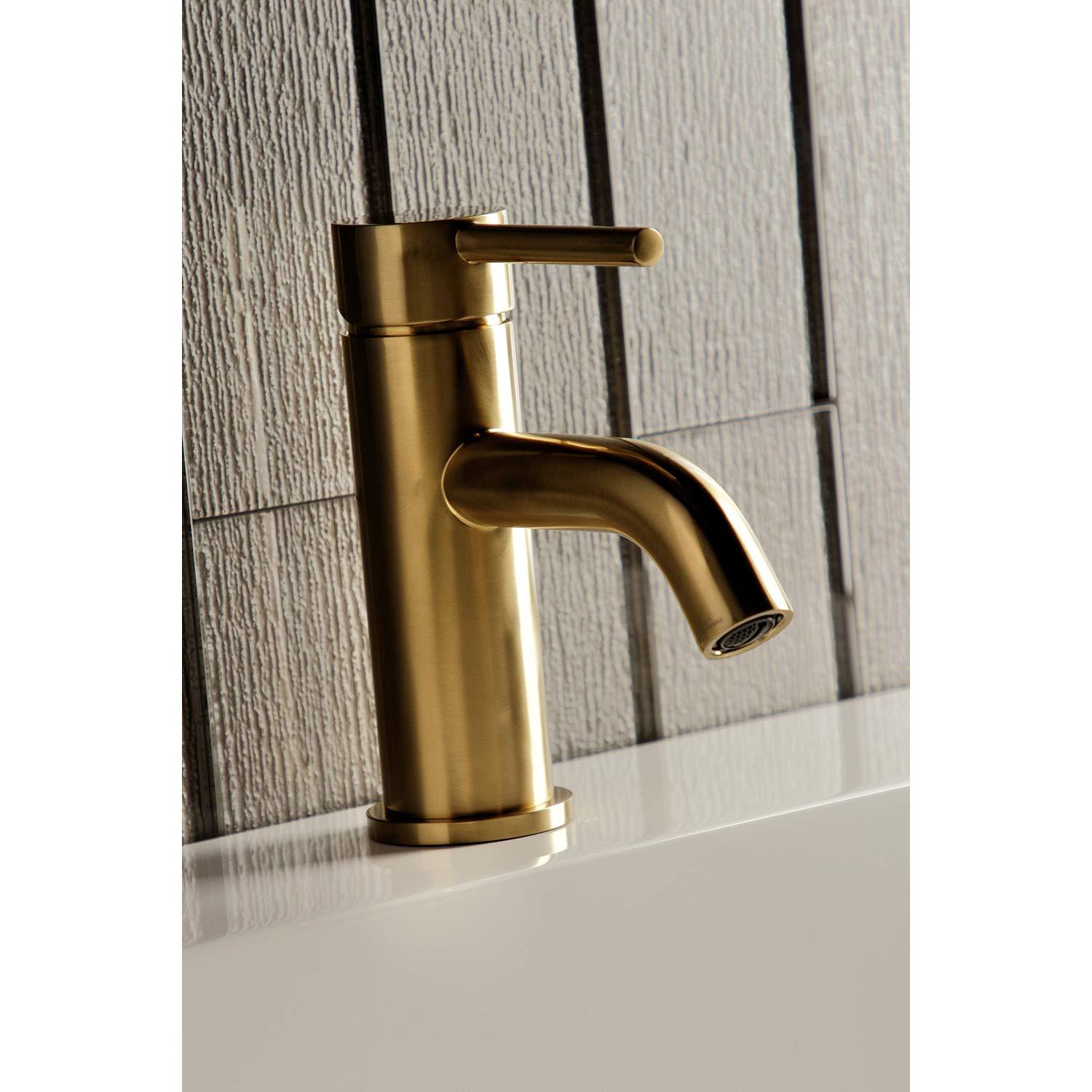 Kingston Brass Concord Single-Handle 1-Hole Deck Mount Bathroom Faucet with Push Pop-Up