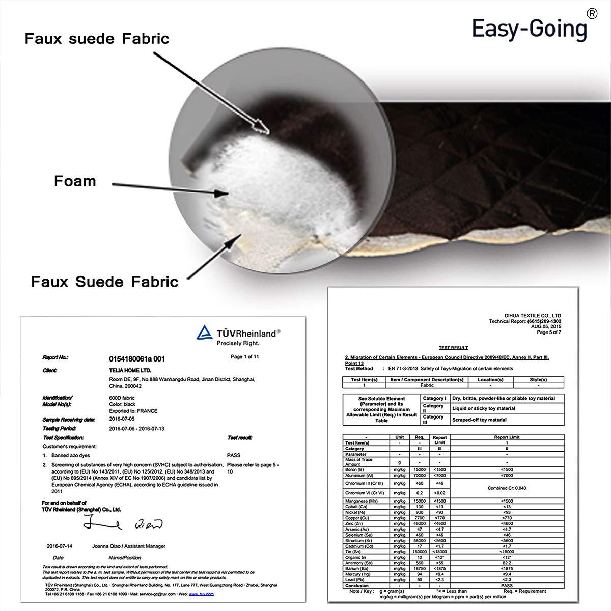 Easy-Going Futon Reversible Sofa Slipcover Water Resistant Couch Cover(Futon, Gray/Light Gray)