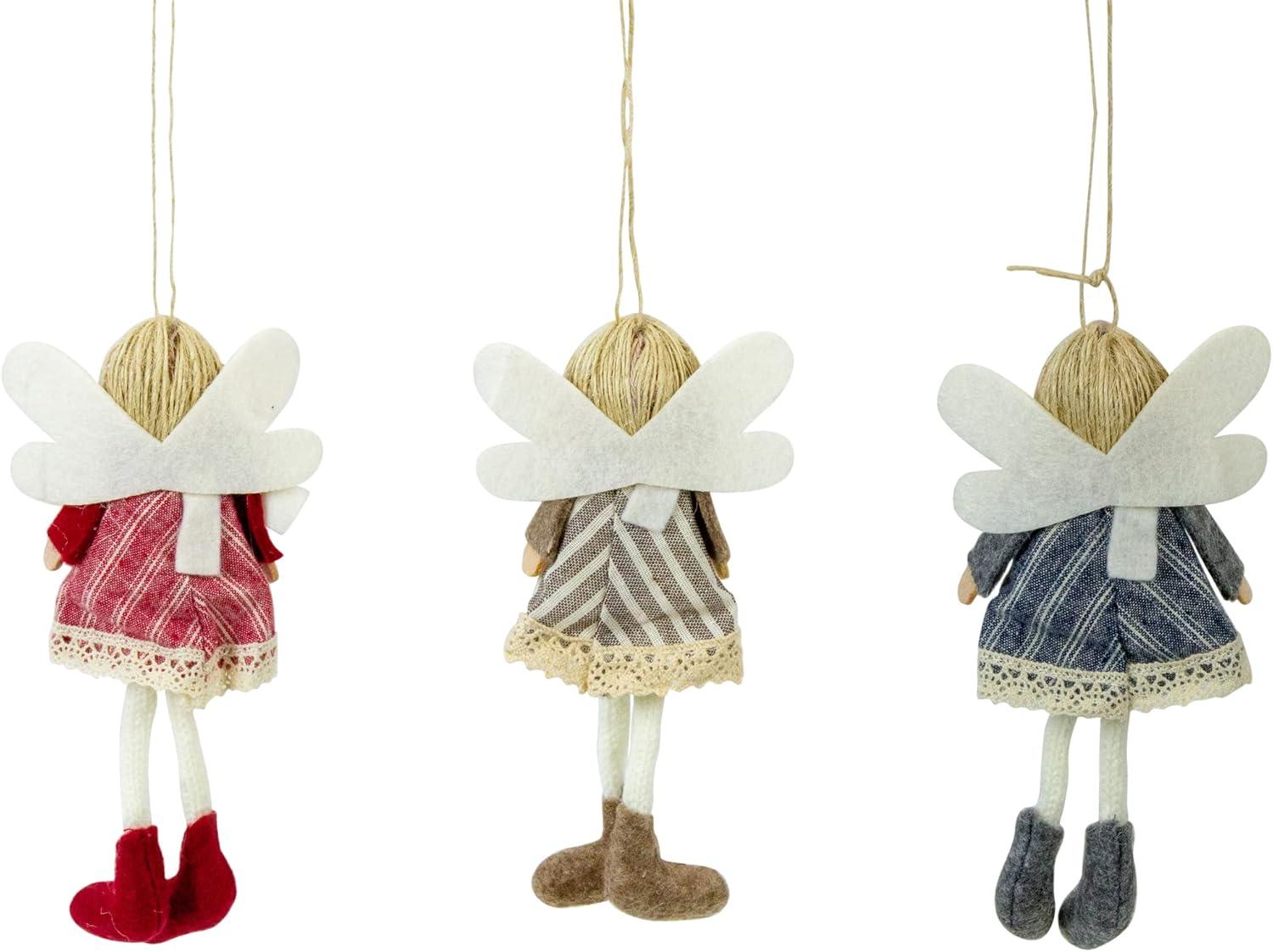 Hanging Angel Doll Christmas Ornament (Set of 3)