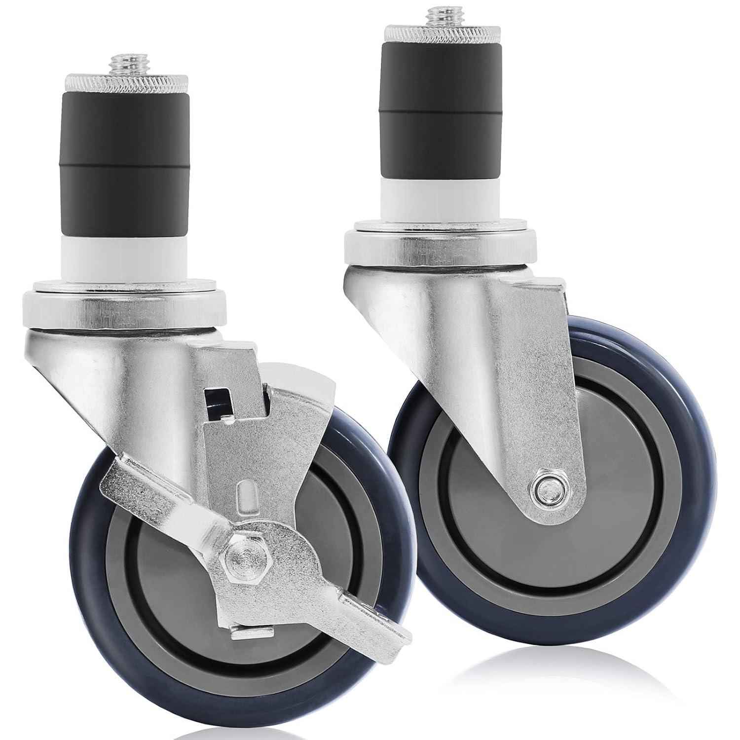 GRIDMANN 4" Caster Wheel Set for Commercial Prep Tables (Set of 4)