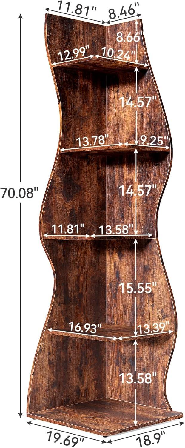 Millwood Pines Arhab Corner Bookcase