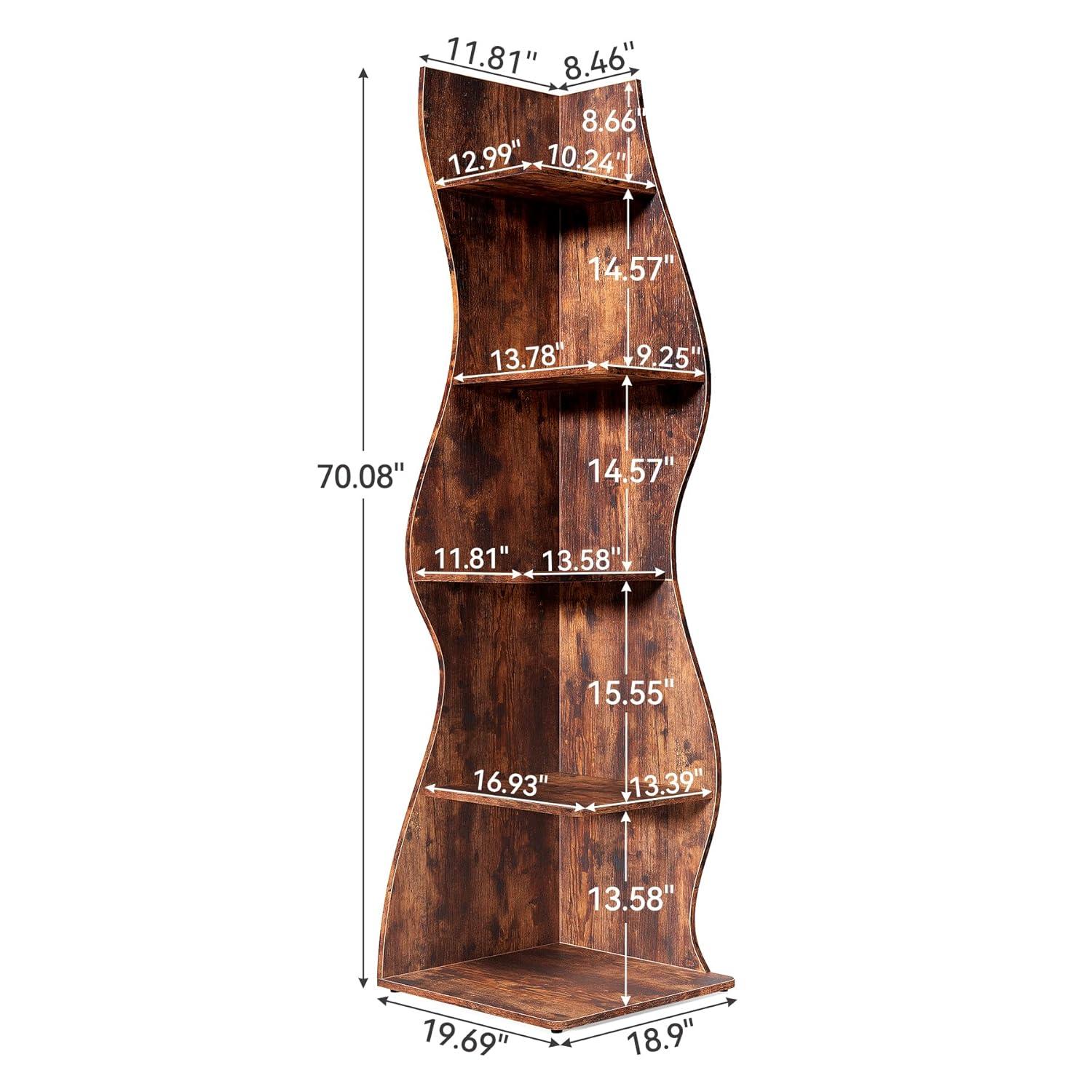 Millwood Pines Arhab Corner Bookcase