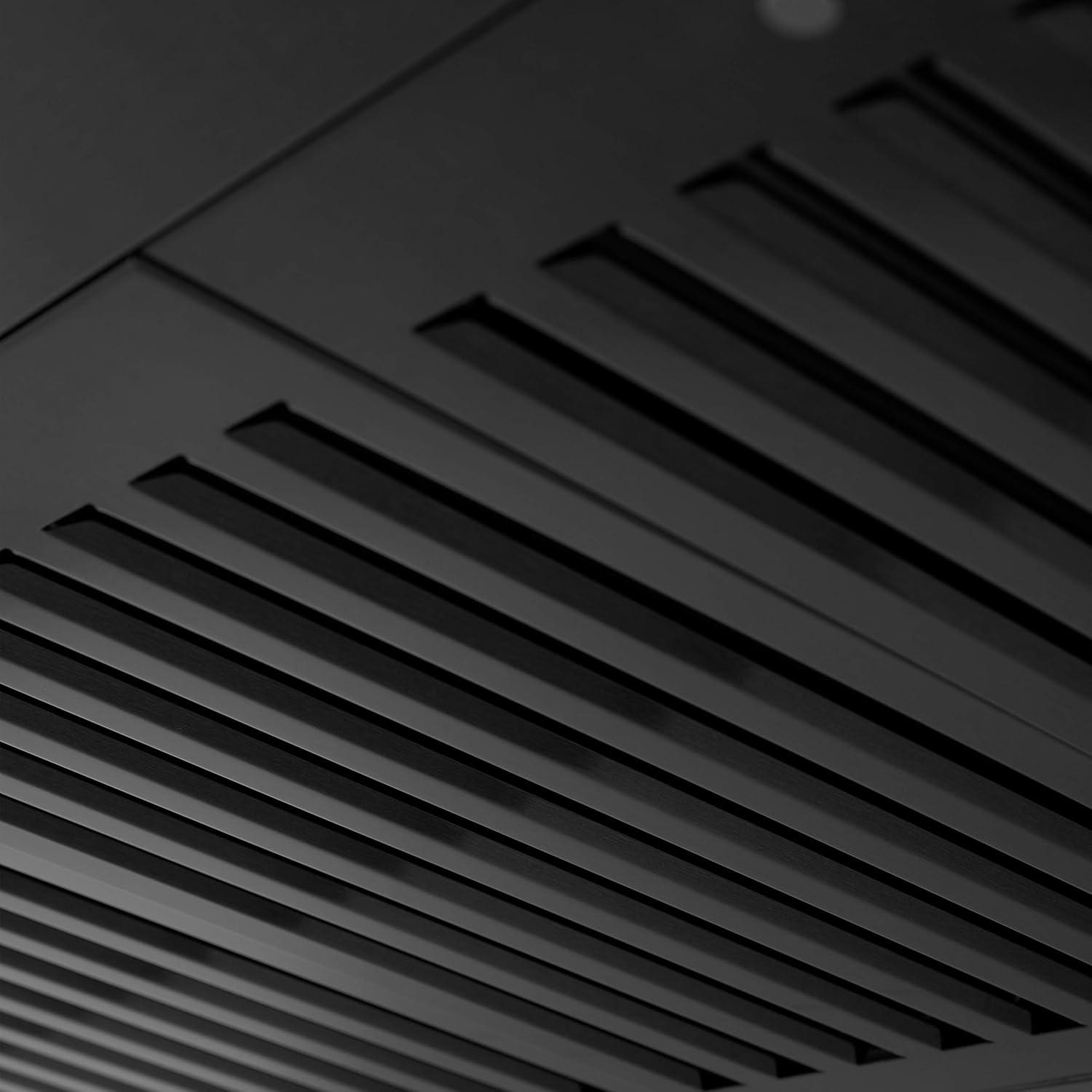 ZLINE 36 in. Convertible Vent Wall Mount Range Hood in Black Stainless Steel (BSKEN-36)