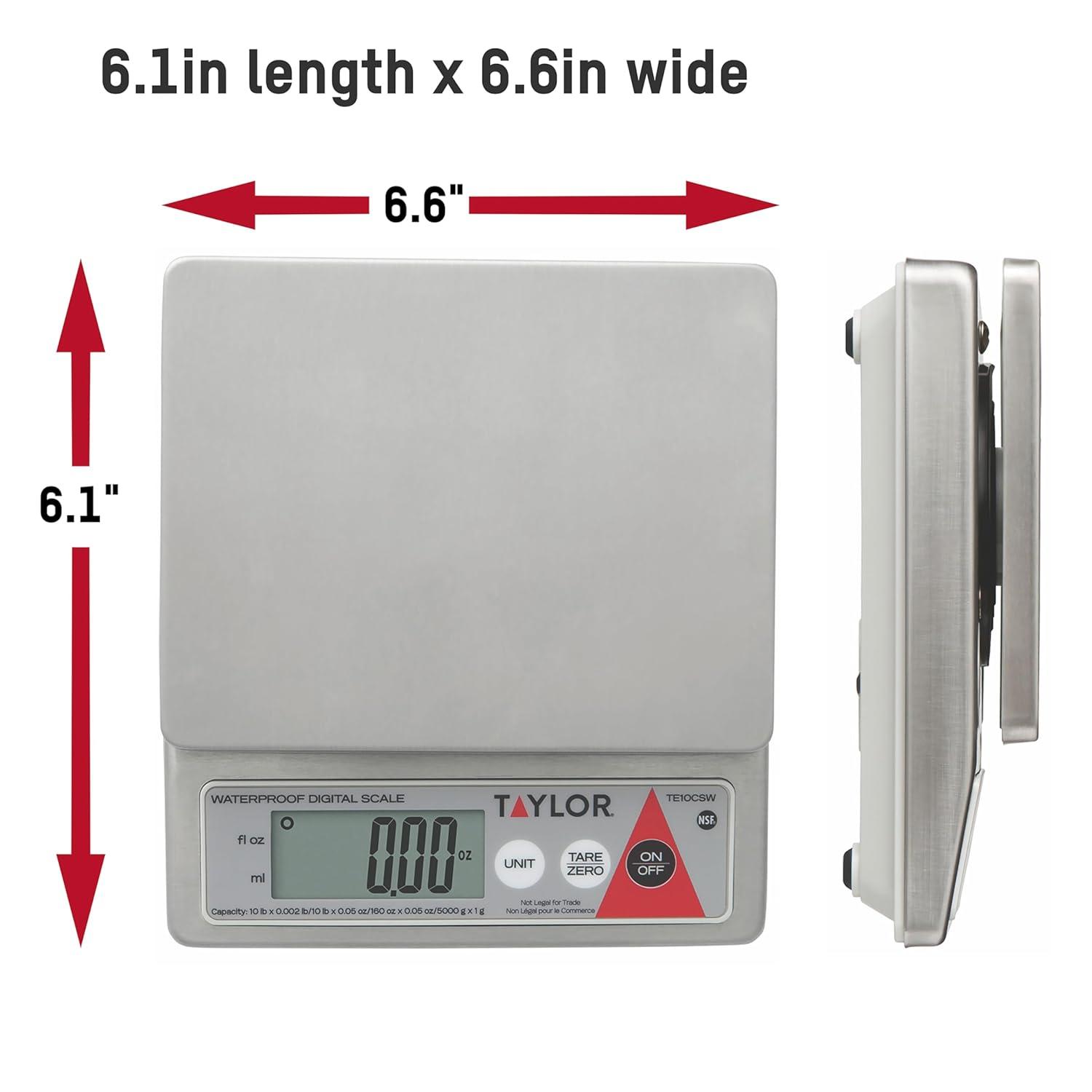 Stainless Steel Water-Resistant Digital Portion Control Scale
