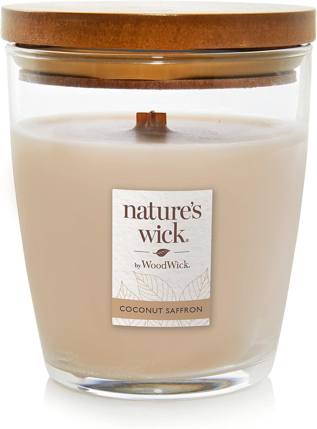 Nature's Wick Coconut Saffron Candle