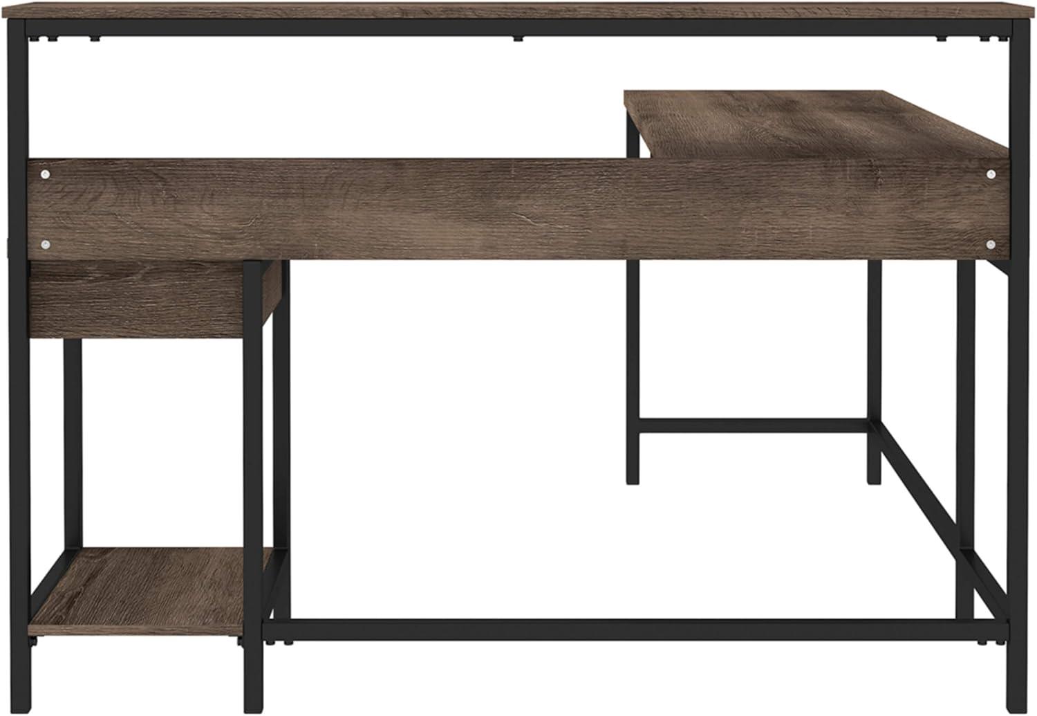 Signature Design by Ashley Contemporary Arlenbry Home Office L-Desk with Storage Gray