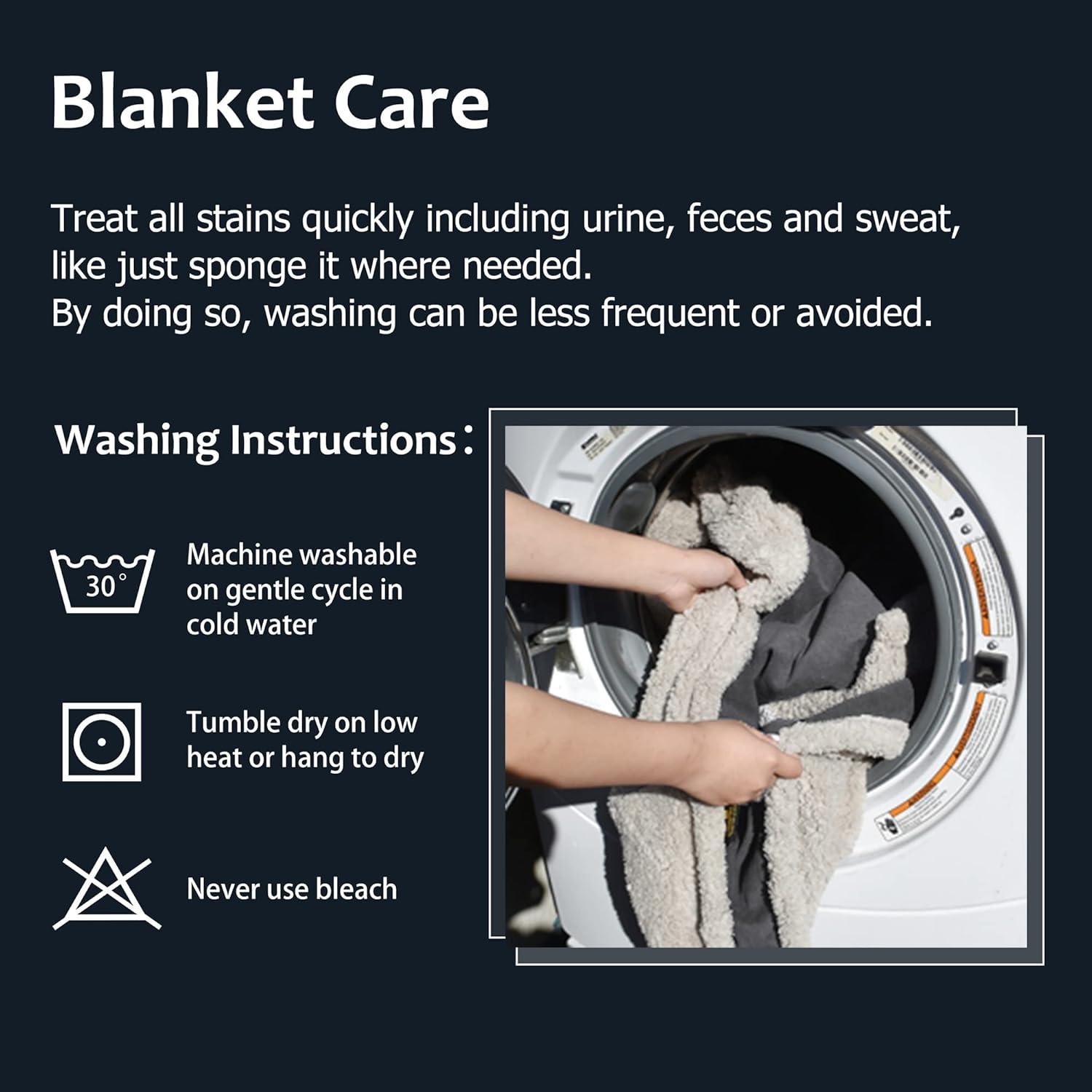 Kritter Planet Waterproof Bed Blanket, Washable Stain Proof Pad Bed Cover, Reversible Leakproof Furniture  Protector, Queen Size