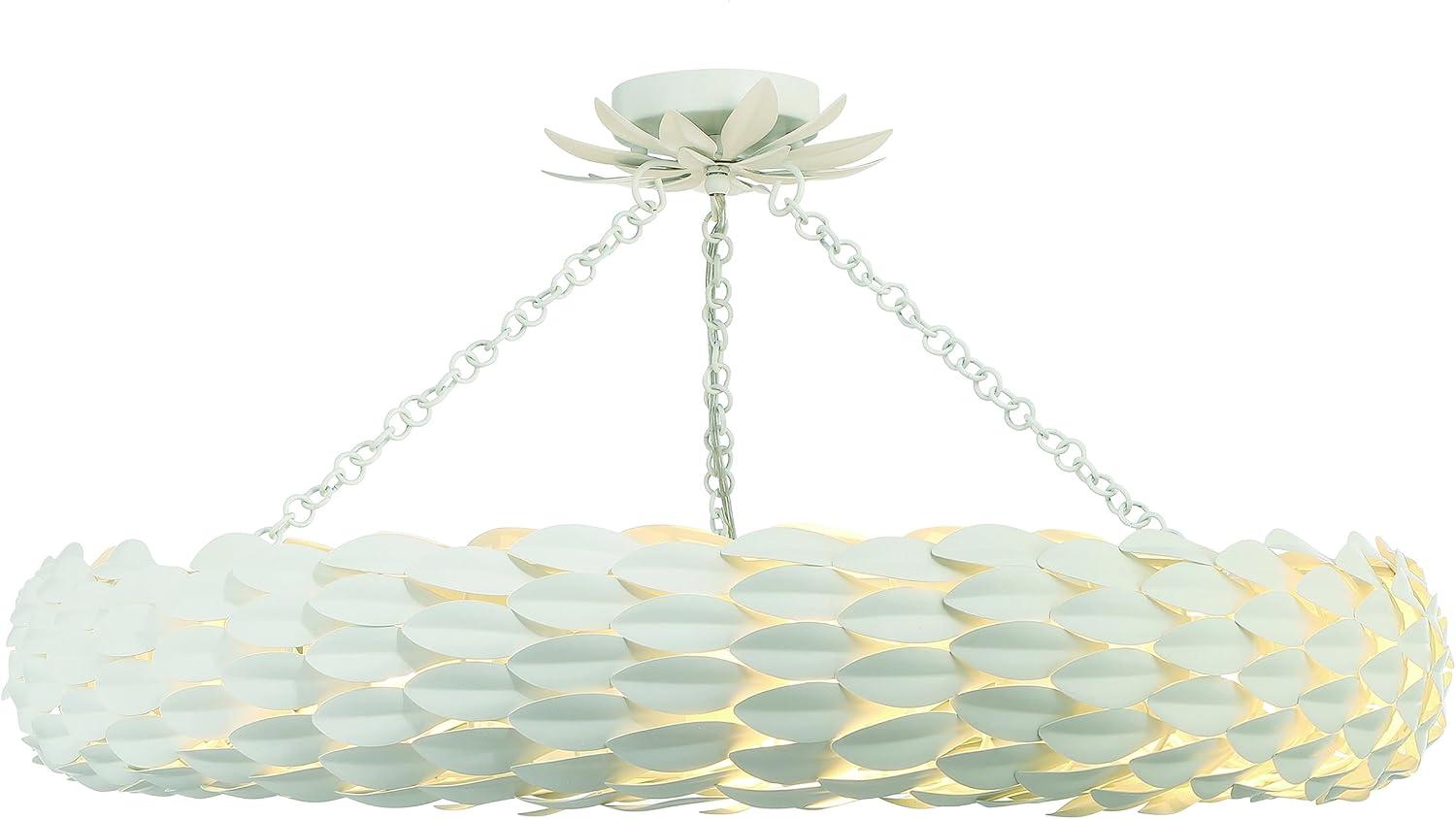 Crystorama Lighting Broche 8 - Light Pendant in  Matte White