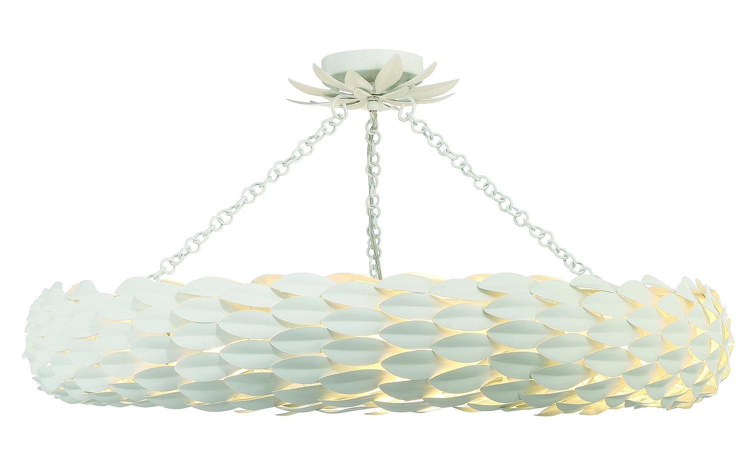 Crystorama Lighting Broche 8 - Light Pendant in  Matte White